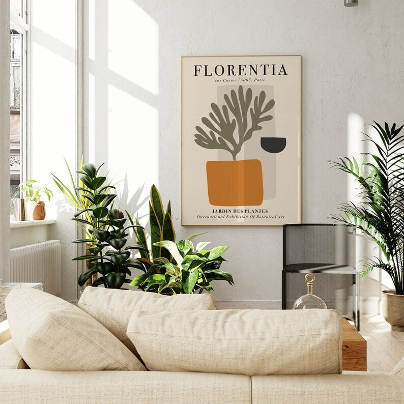Minimalist Florentia Exhibition Poster: Contemporary Wall Art Decor, Abstract Artwork Print, Modern Painting for Home Decor, Interior Design wall art, print, poster, Housewarming, home decor, girl, art print, art, aesthetic, Gifts, Vintage, Vintage Poster, Vintage Wall Art