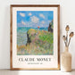 Monet Print, Cliff Walk at Pourville, Claude Monet Wall Art, Landscape art Poster, Coastal Mountains Print, Monet Poster Digital PRINTABLE