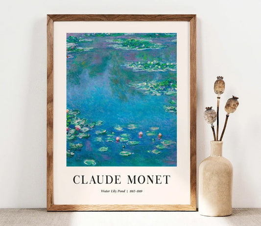 Monet Print, Water Lilies Pond, Claude Monet Wall Art, Monet Exhibition Poster, Landscape Print, Monet Poster Digital Print, PRINTABLE art