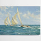 Montague Dawson "The Sporting Contest" Painting Reproduction - HIGH QUALITY PRINT -Sailboat, Naval painting, Sail Ship racing, Seascape