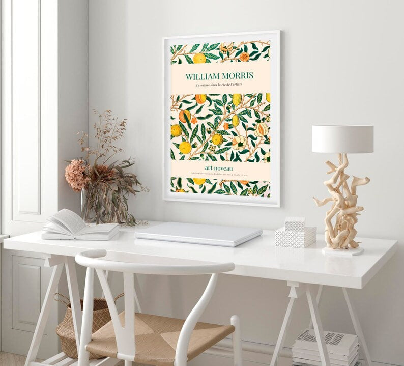 Wall art, print, Poster, Housewarming, Home decor, Girl, Art print, art, Aesthetic, Gifts, Vintage, Vintage Poster, Vintage Wall Art, Flower Art, William Morris