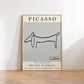 Picasso Exhibition Poster - The Dog print, Vintage Art, Minimalist Wall Art, Modern Abstract Print, Collectible Artwork, Classic Poster Art