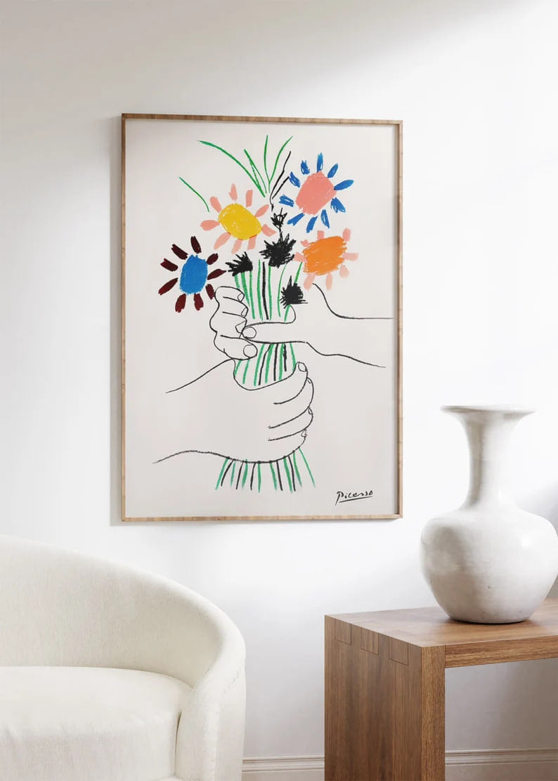 Vintage Poste, poster, housewarming gift, Gifts for sister, Gifts for mom, Gifts for girls, Gifts for friends, Gifts, Picasso Poster, Picasso Line Art, Picasso, Pablo Picasso Print