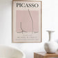 Picasso Poster, Picasso Exhibition, PicassoPrint, Nude Picasso, Femenine Form | HIGH QUALITY POSTER | Vintage Art Poster, Minimalist print