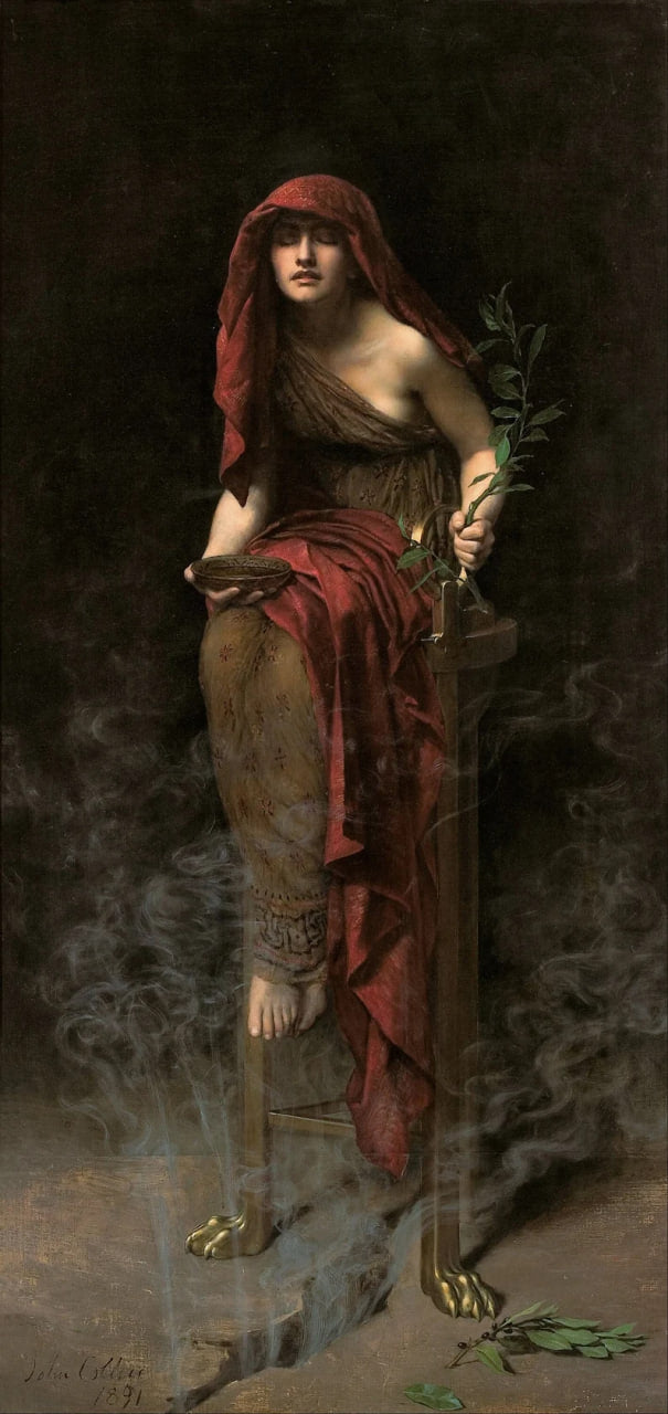 Priestess of Delphi by John Collier (English, 1891)