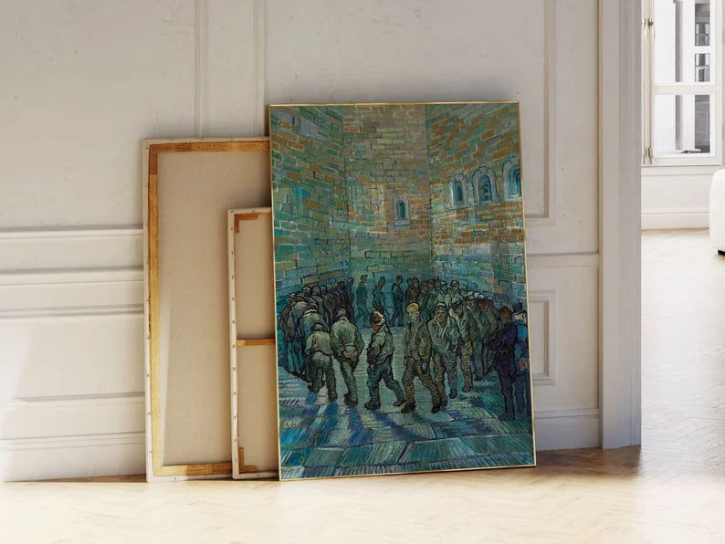 Prisoners Exercising, Vincent van Gogh, Famous Painting, Classic Painting, Museum Quality Print, Vintage Wall Art, Vintage Print