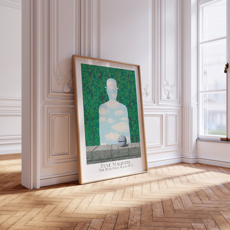 Wall art, Home Decor, Vintage Poster, Poster, housewarming Gift, Gifts for sister, Gifts for mom, Gifts for friends, Gifts,  Art, Painting, Rene Magritte