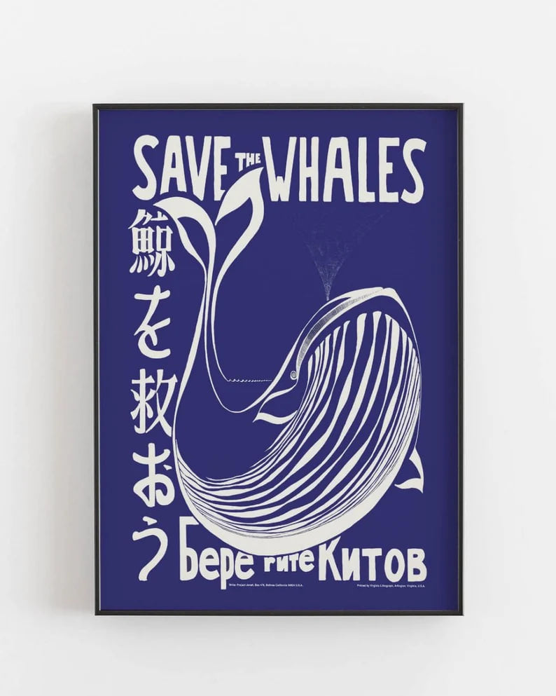 Retro Save The Whales