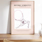 Rhythmic Gymnastics Art, HIGH QUALITY PRINT, Hoop Rhythmic Gymnastics Poster, Rhythmic Print, Gift for gymnast, Room Decor, Wall Art