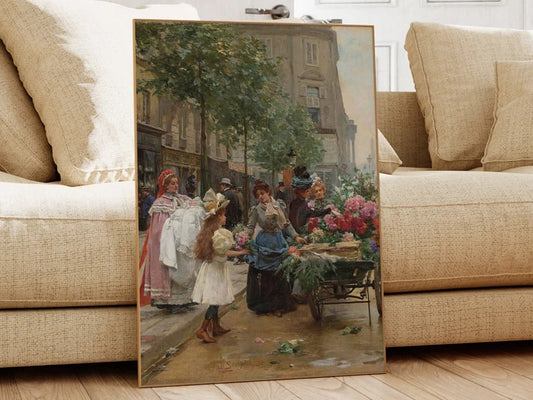 Rue Royale, Paris, Louis Marie De Schryver, Famous Painting, Classic Painting, Museum Quality Print, Vintage Wall Art, Vintage Print