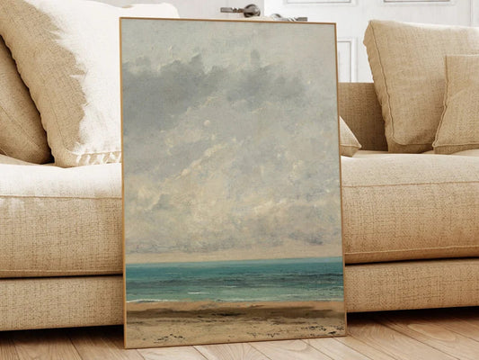 The Calm Sea, Gustave Courbet, Famous Painting, Classic Painting, Museum Quality Print, Vintage Wall Art, Vintage Print