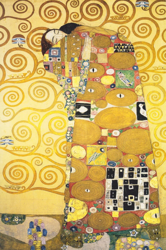 The Embrace Gustav Klimt Print Poster  Wall art, Home Decor, Vintage Poste, Poster, Vintage, housewarming gift, Gifts for sister, Gifts for mom, Gifts for friends,Gifts, 	Art, Painting, Klimt