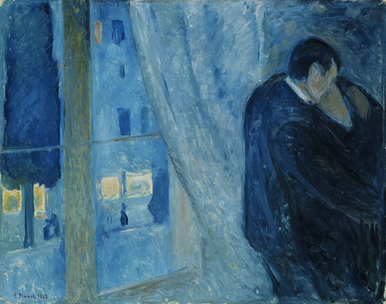 The Kiss Edvard Munch Print Poste  Wall art, Home Decor, Vintage Poste, Poster, Vintage, housewarming gift, Gifts for sister, Gifts for mom, Gifts for friends,Gifts, 	Art, Painting