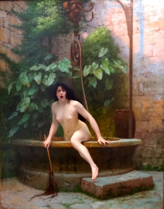 Truth Coming Out of Her Well - Jean-Léon Gérôme Print Poster  Wall art, Home Decor, Vintage Poste, Poster, Vintage, housewarming gift, Gifts for sister, Gifts for mom, Gifts for friends,Gifts, 	Art