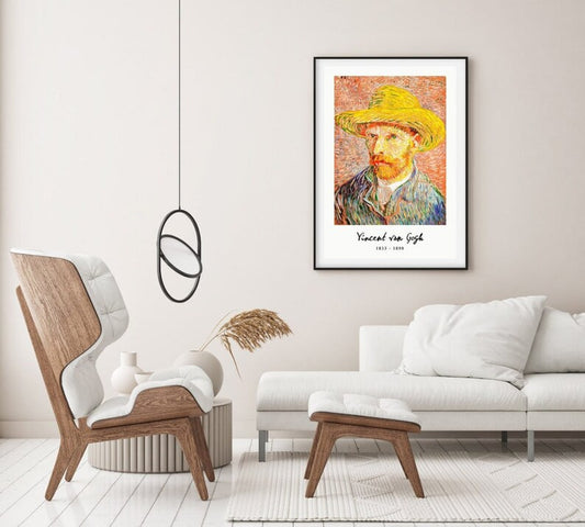 Van Gogh Portrait Poster, Exhibition Poster, Iconic Artist's Face, Vintage Art Print, Classic Wall Decor, Vincent Van Gogh Artwork