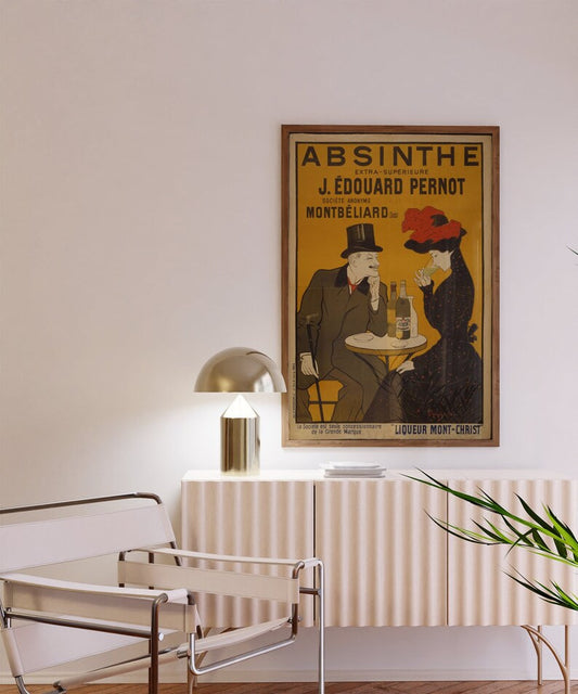 Vintage French Absinthe Poster, Pernod Sign Print, Advertisement Retro Artwork, Retro Sign, Liqueur Poster, Bar counter poster, Home decor