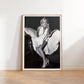 Vintage Marilyn Monroe Poster, Black and White Marilyn Monroe Wall Art Print, Fashion Print, Wall Art, Old Hollywood Decor