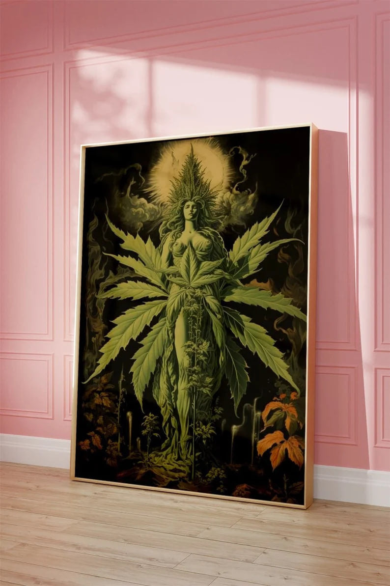 Weed Poster, wall art, vintage poster, Retro Cannabis, Poster Weed Related, housewarming gift, home, decor, Gifts for Boys, Gifts, Cannabis Print, Birthday Gifts, art print