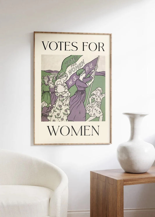 Votes for Women Print, Vintage Feminist Poster, Women's suffrage, Feminism Art, Women Rights Art, Vintage Gallery Wall, HIGH QUALITY PRINT