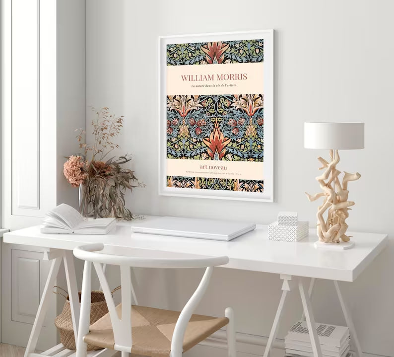 Wall art, print, Poster, Housewarming, Home decor, Girl, Art print, art, Aesthetic, Gifts, Vintage, Vintage Poster, Vintage Wall Art, Flower Art, William Morris