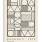 Bauhaus 1919 Exhibition Poster - Abstract Geometric Design