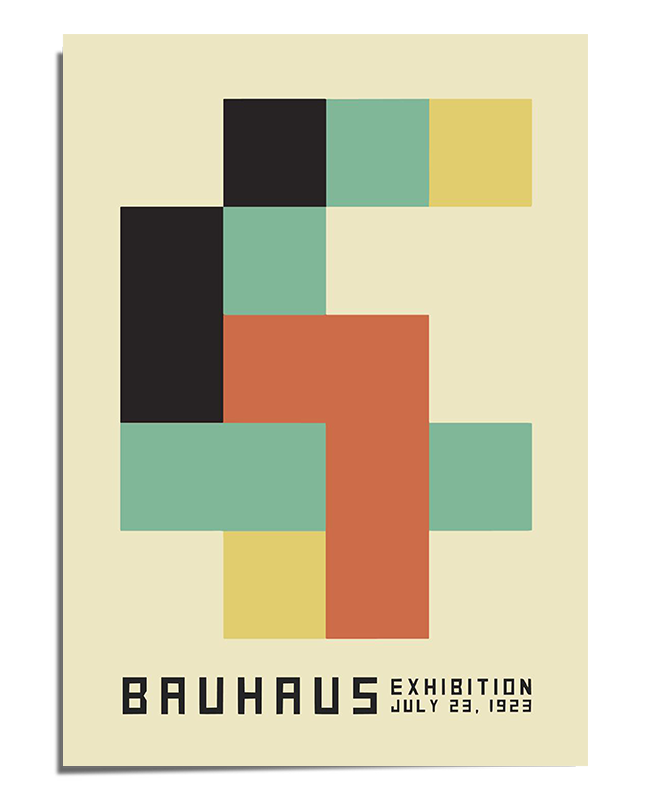 Bauhaus Exhibition 1923 Poster – Geometric Color Block Art