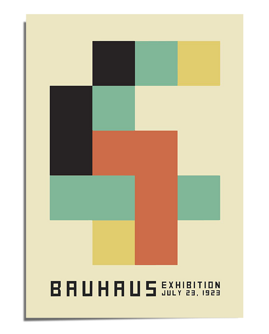 Bauhaus Exhibition 1923 Poster – Geometric Color Block Art