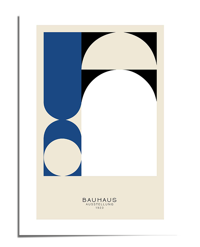 Bauhaus Exhibition Poster - Geometric Art 1923