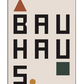 Bauhaus Typography Poster – Geometric Abstract Design