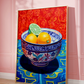 Vibrant Citrus Still Life Poster