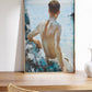 Henry Scott Tuke Painting - "Beach Study", HIGH QUALITY Art Print Reproduction, Tuke Poster, Coastal Gallery Wall, gay art, gay painting