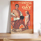 Devil is Gay- Poster, HIGH QUALITY PRINT, Vintage Magazine Poster, Pulp Cover, lgbtq+, Gay Poster, Gay Art, Queer, Gay Print, Gallery Wall