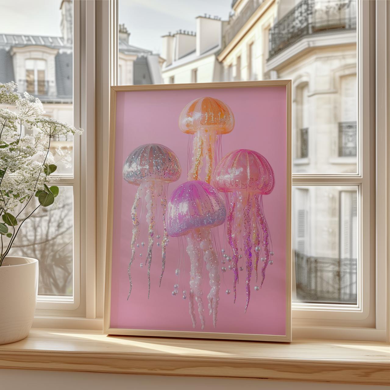 Underwater Fantasy – Jellyfish Sparkle Print