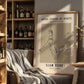 Framed artwork titled 'Slam Dunk' by Royal School of Hoops in a home setting with shelves and decor.