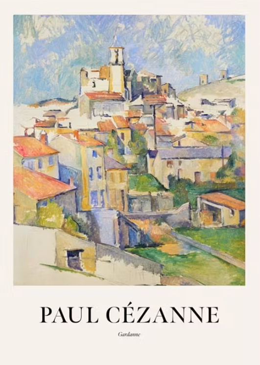 Gardanne by Paul Cézanne Exhibition Poster