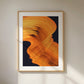 Golden Flow - Minimalist Abstract Wave Art Print
