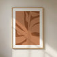 Minimalist Monstera Leaf Art Print | Earthy Botanical Wall Decor