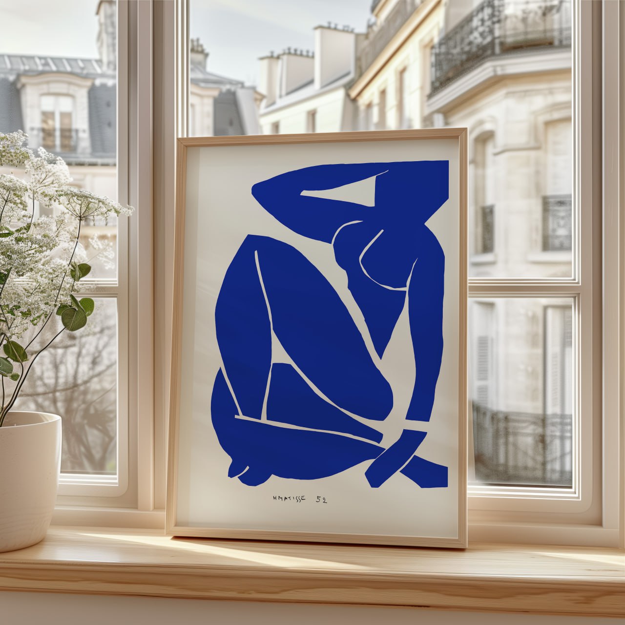 Matisse Blue Print - Bold Minimalist Wall Art