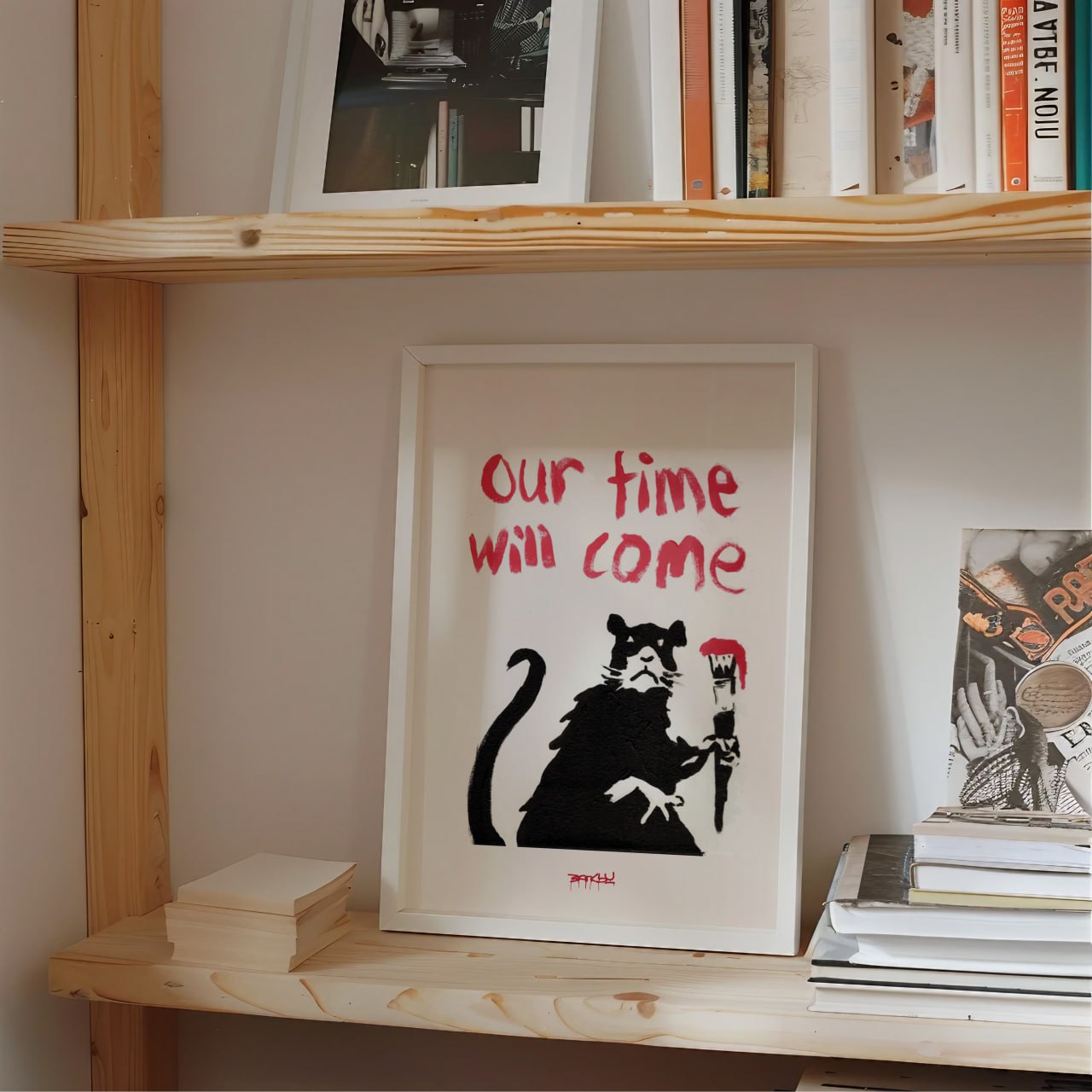 Our Time Will Come" Banksy-Inspired Wall Art | Graffiti Street Art Print