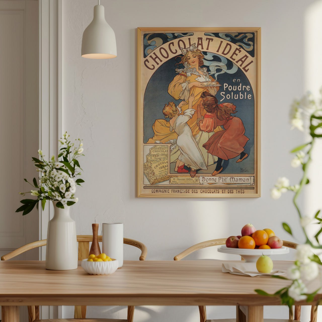 Chocolat Idéal by Alfons Mucha | Art Nouveau Vintage Poster