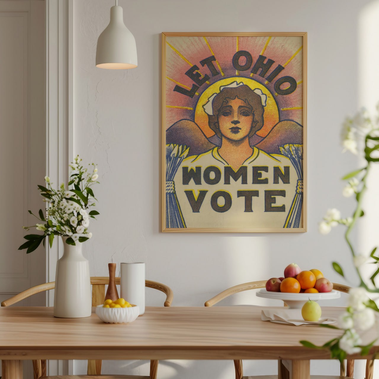 Let Ohio Women Vote | Historical Feminist Suffrage Poster