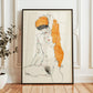 Reclining Figure by Egon Schiele | Expressive Figurative Art Print