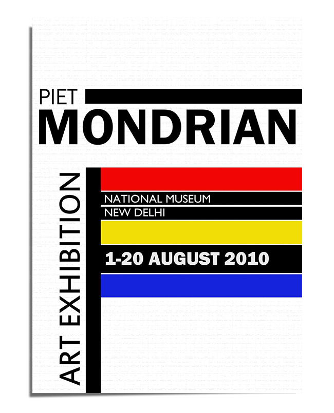 Piet Mondrian Art Exhibition Poster