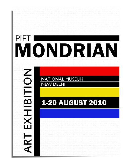 Piet Mondrian Art Exhibition Poster