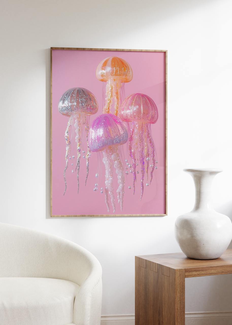 Underwater Fantasy – Jellyfish Sparkle Print